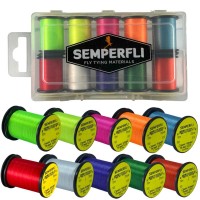 Semperfli Classic Waxed Thread 12/0 110m (120 Yards) Attractor Colors Collection